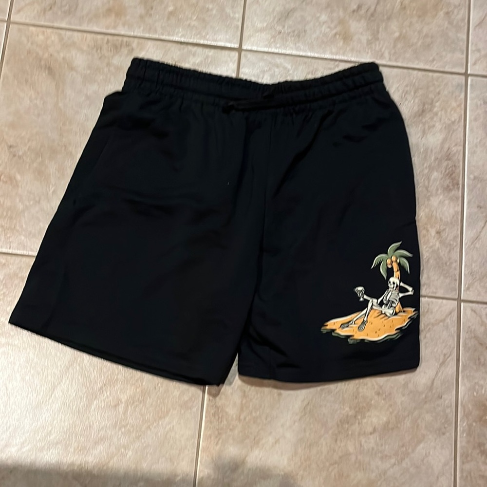 Black sweat shorts